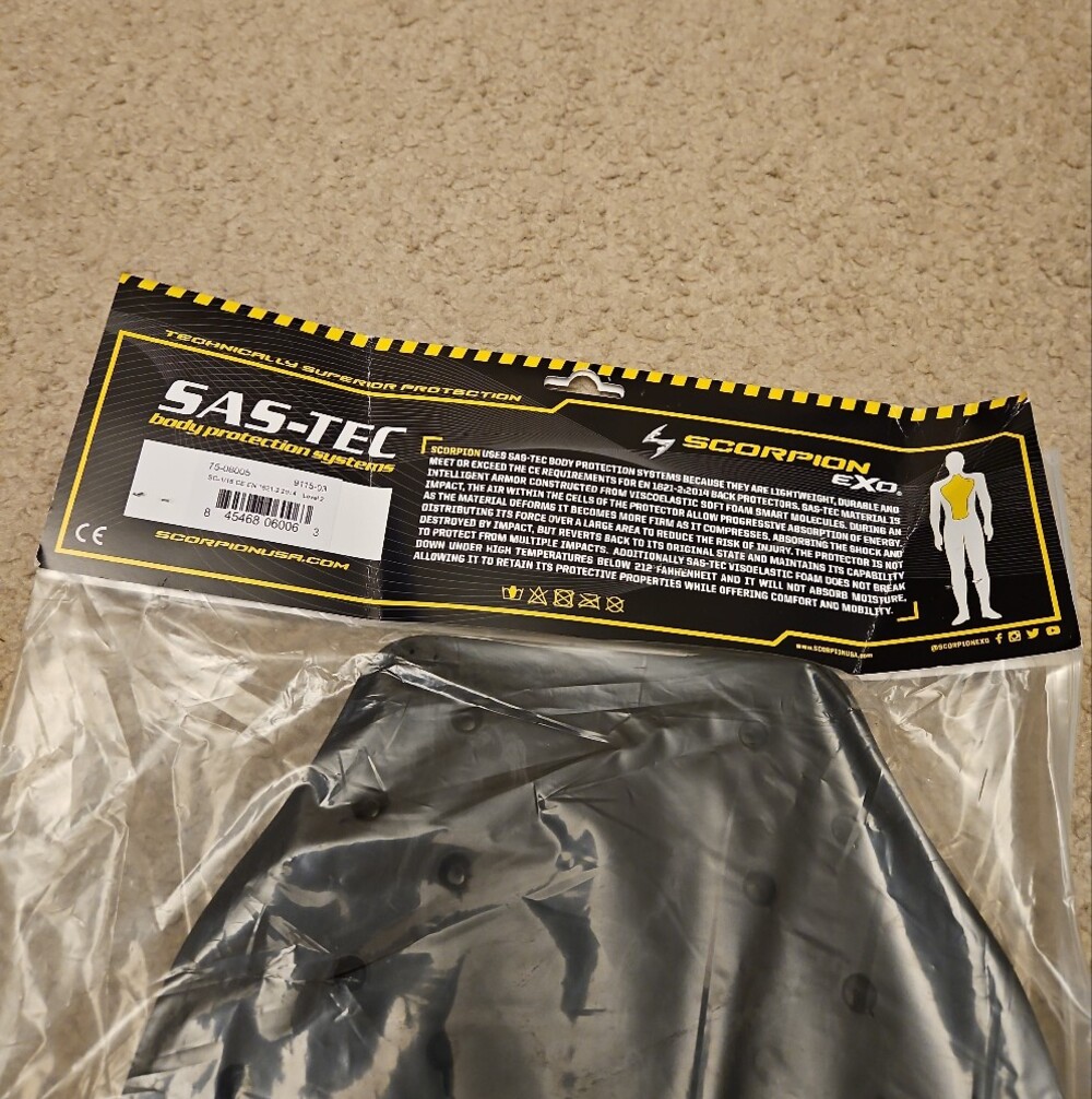 SAS-TEC Protective Back Insert | Black - Picture 4 of 6